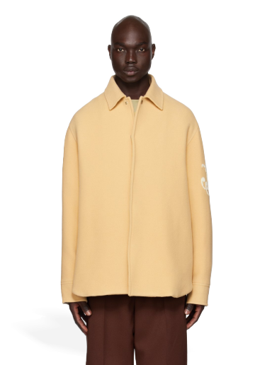 Jacka Jil Sander Embroidered Jacket Beige | J47BN0126_J40031