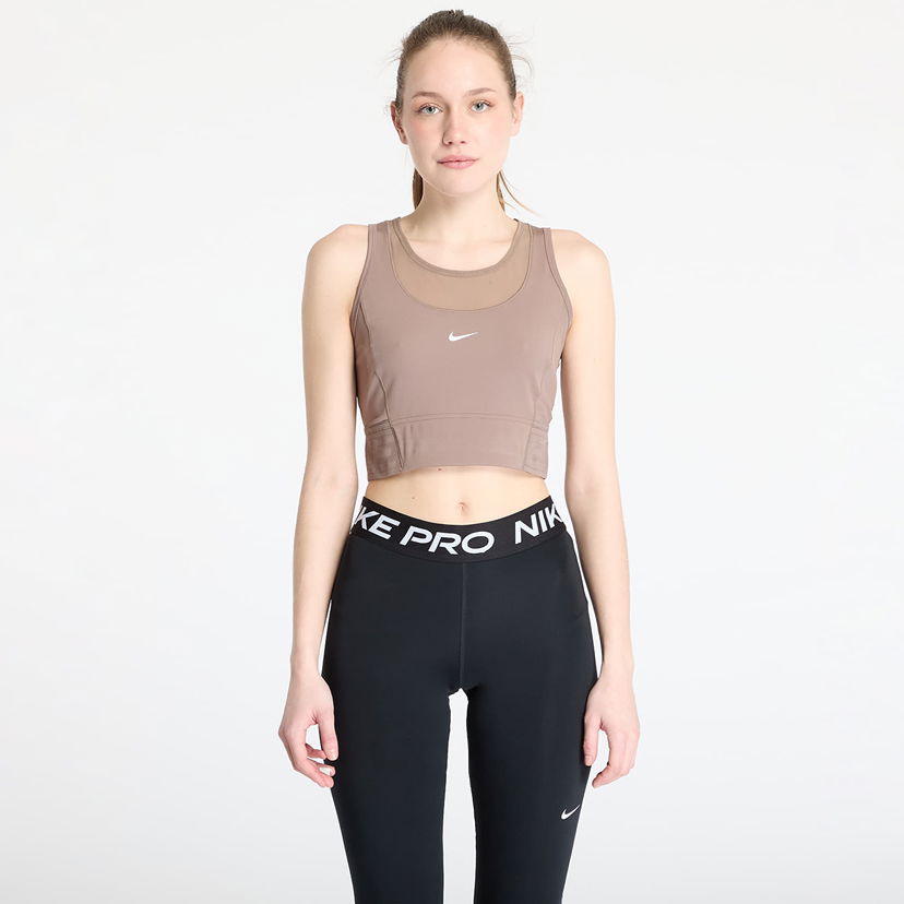 Linne Nike Pro Dri-FIT Cropped Tank Top Brun | HJ1192-233