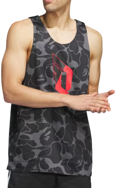 Jersey adidas Originals BAPE x Dame 9 Reversible Jersey Svart | JF1154, 2