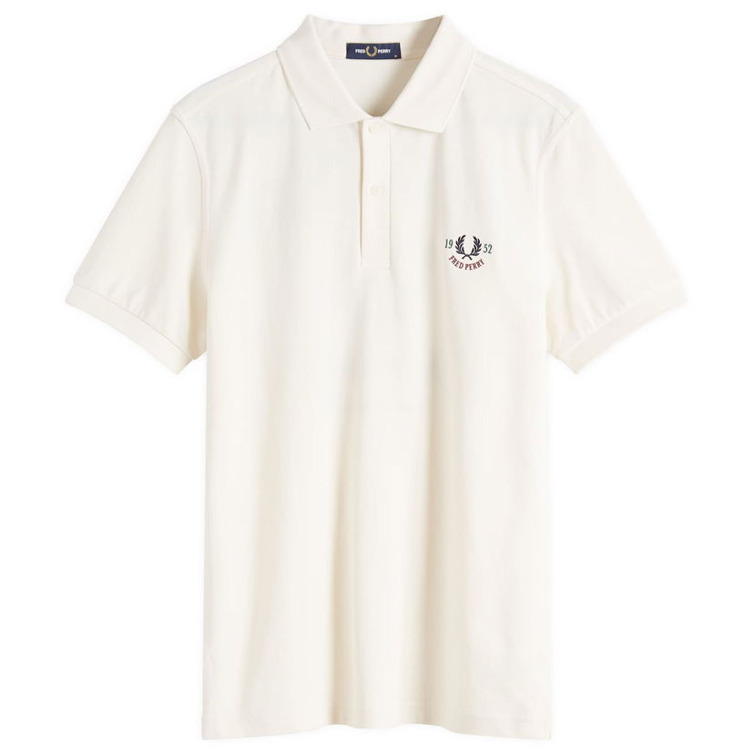 Polotröja Fred Perry Fred Perry Clubhouse Embroidered Polo Shirt Vit | M9834-560