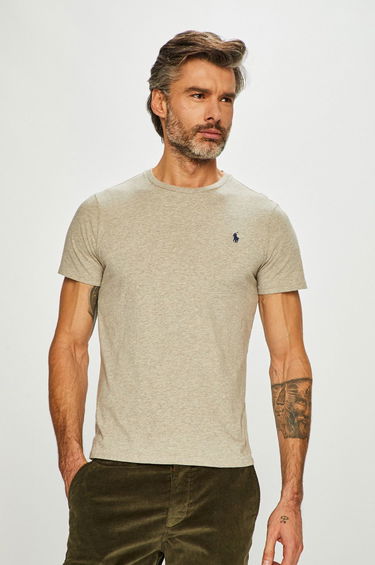 T-shirt Polo by Ralph Lauren Custom Fit Tee Grå | 710680785002, 0
