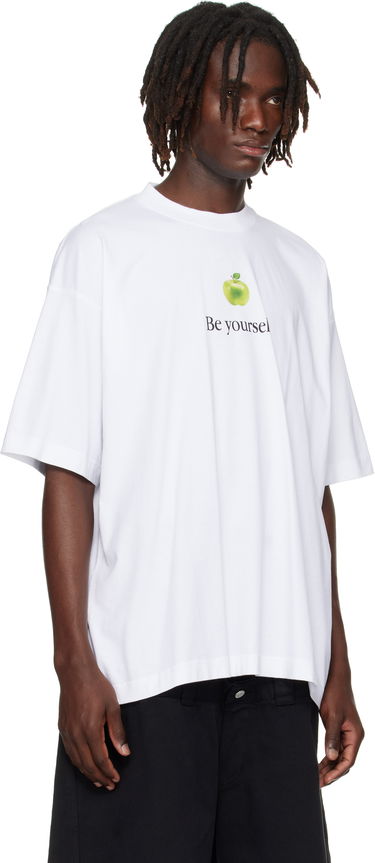 T-shirt VETEMENTS Vetements 'Be Yourself' Oversized T-Shirt Vit | UH76TR350W, 1