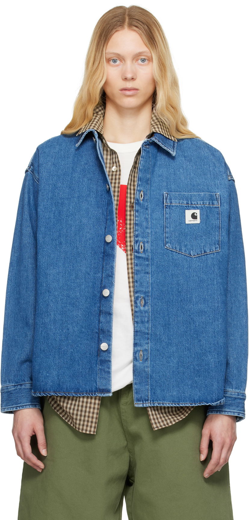 Skjorta Carhartt WIP Work In Progress Alta Denim Shirt Blå | I033344 0106