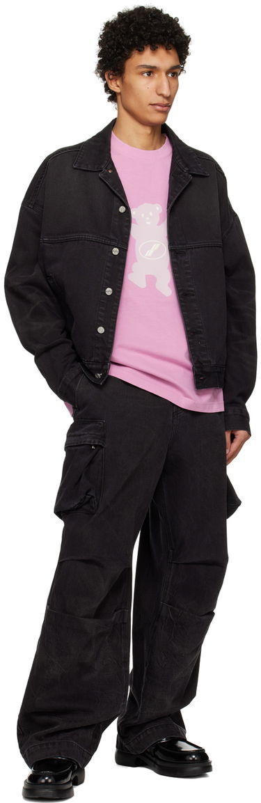 Jacka We11done Graphic Denim Jacket Svart | WD-DJ3-22-376-U-BK, 3