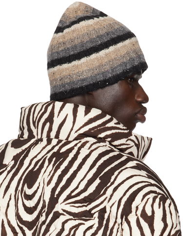 Mössa ERL Wool Striped Beanie Brun | ERL09K007, 2