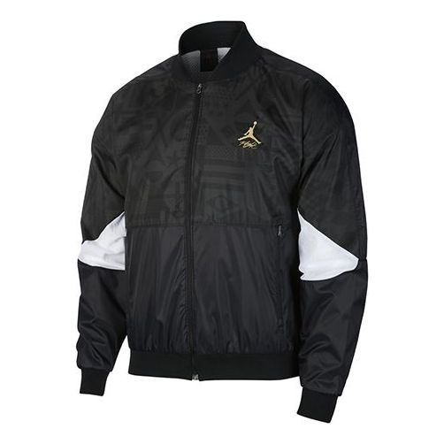 Bomberjacka Jordan Jordan Stand Collar Casual Jacket Svart | CJ9097-010