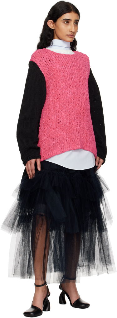 Sweater Comme des Garçons Crewneck Sweater by Homme Plus Rosa | PO-N005-S25, 3