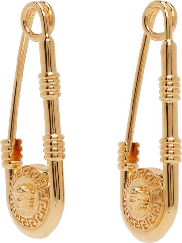 Örhängen Versace Safety Pin Earrings Beige | 1004827_1A00620, 4