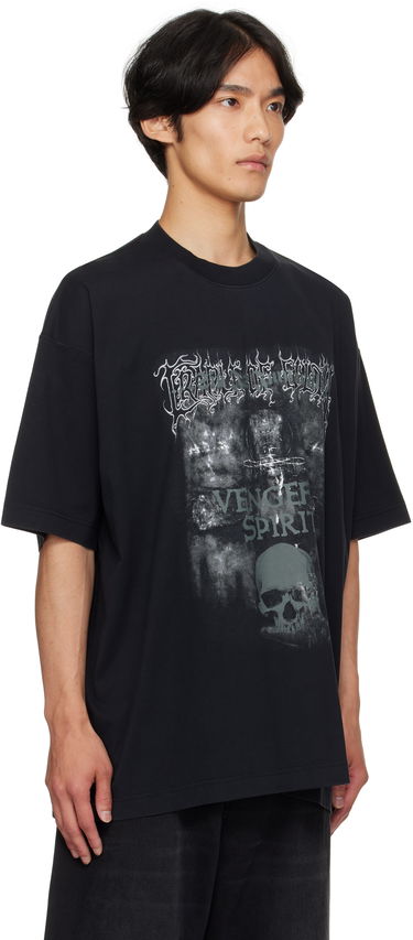T-shirt VETEMENTS Vetements Cradle of Filth 'Vengeful Spirit' Oversized T-Shirt Svart | UCF76TR650M, 1