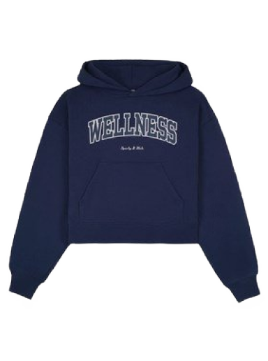 Sweatshirt Sporty & Rich Wellness Ivy Cropped Hoodie Mörkblå | HC851NA