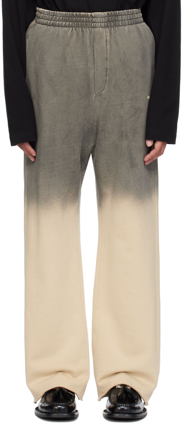 Träningsbyxor We11done Gradation Sweatpants Beige | WD-TA2-24-730-U-BG