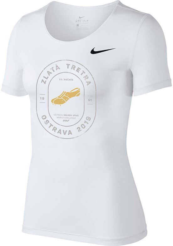 T-shirt Nike Pro CL ZLATA TRETRA T-Shirt Vit | 725745-100-zt
