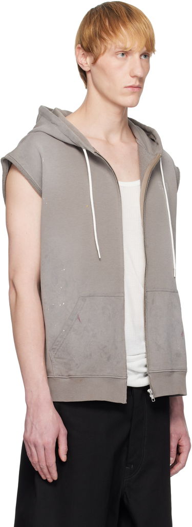 Sweatshirt Maison Margiela MM6 Maison Margiela Paint Splatter Sleeveless Hoodie Grå | SH2HG0005 M25013, 1