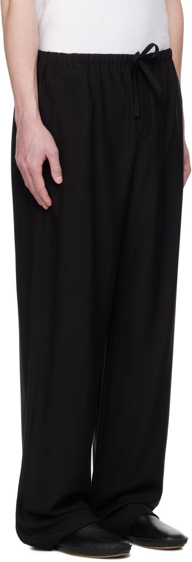 Byxor The Row The Row Xon Drawstring-Waist Trousers Svart | 990-W3893, 1