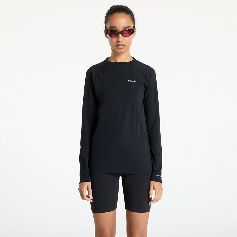 T-shirt Columbia Midweight Stretch Long Sleeve Top Black XS Svart | 1639021011
