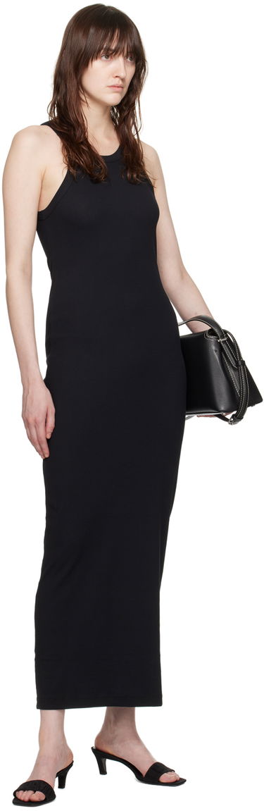 Klä TOTEME TOTEME Women's Curved Maxi Dress Svart | 243-WRD3766-FB0094, 3