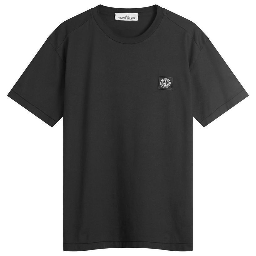 T-shirt Stone Island Stone Island Patch Logo T-Shirt, Size Large Svart | K2S152100027-V0029