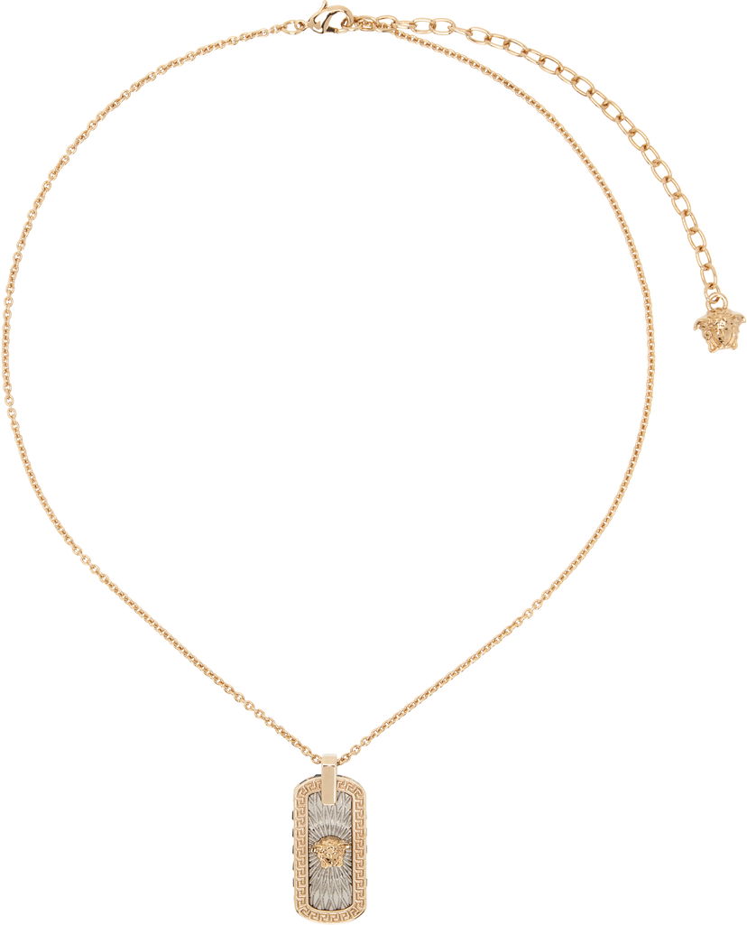 Halsband Versace Versace Medusa Pendant Necklace Metallisk | 1018964_1A00621