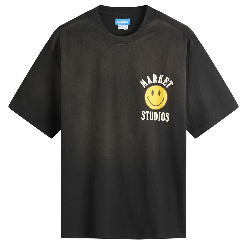 T-shirt MARKET Smiley Lockup T-Shirt, Size Large Svart | 399002169-BLK