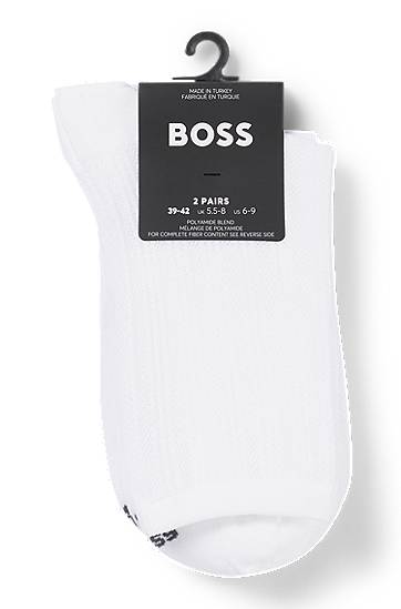 Strumpor BOSS Two-Pack of Short Socks Vit | 50538049, 1