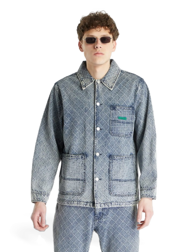 Jacka Pleasures Ingress Chore Coat Blå | P23SP002 INDIGO