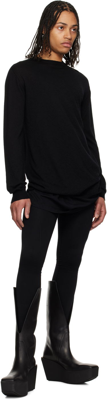 Sweater Rick Owens Rick Owens Hollywood Oversized Level Sweater Svart | RU01E5627 WS, 3