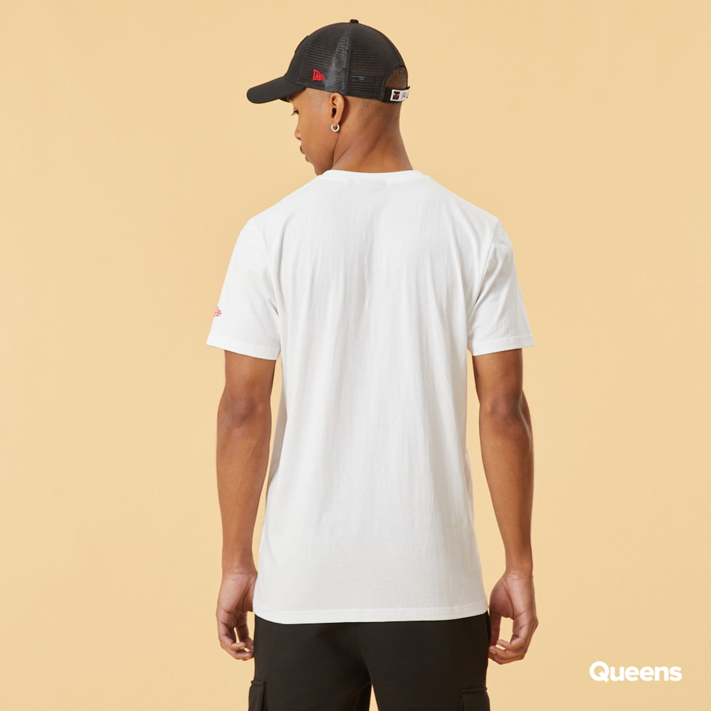 T-shirt New Era NBA Court Photo Tee Chicago Bulls Vit | 12893100, 1