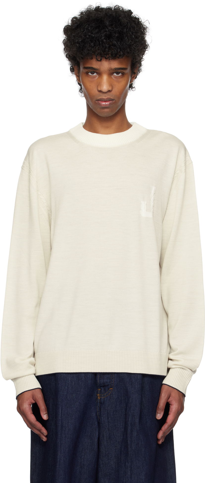 Sweater Jacquemus Jacquemus Tricot Knit Sweater Vit | 25E255KN539-2431