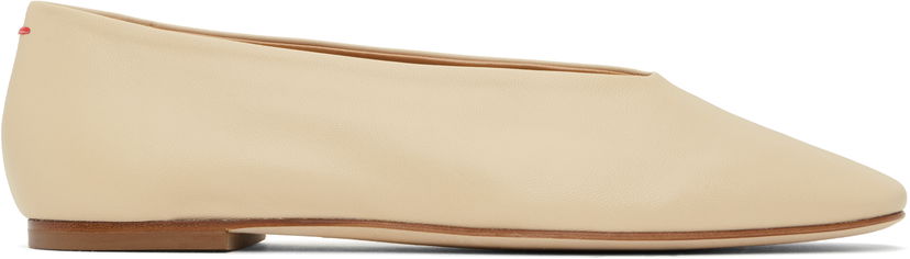 Skovård Aeyde Aeyde Kirsten Leather Ballerina Flats Beige | A11-FL-MANS8MFL-0122-957-007