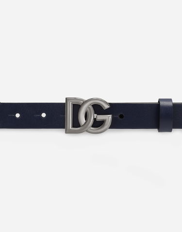 Bälten Dolce & Gabbana Dolce & Gabbana Stretch Belt With DG Logo Mörkblå | EC0076AQ61680650, 2