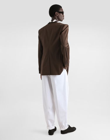 Byxor Dolce & Gabbana Dolce & Gabbana Cotton Gabardine Double Darts Pants Vit | GP10DTFUFNVW0111, 2