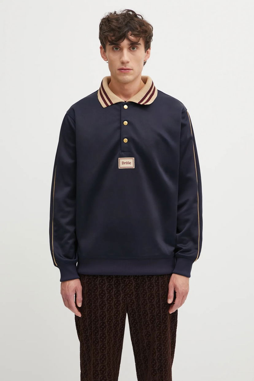 Polotröja Drôle de Monsieur DrUle Smooth Polo Mörkblå | I.PL137.PL165