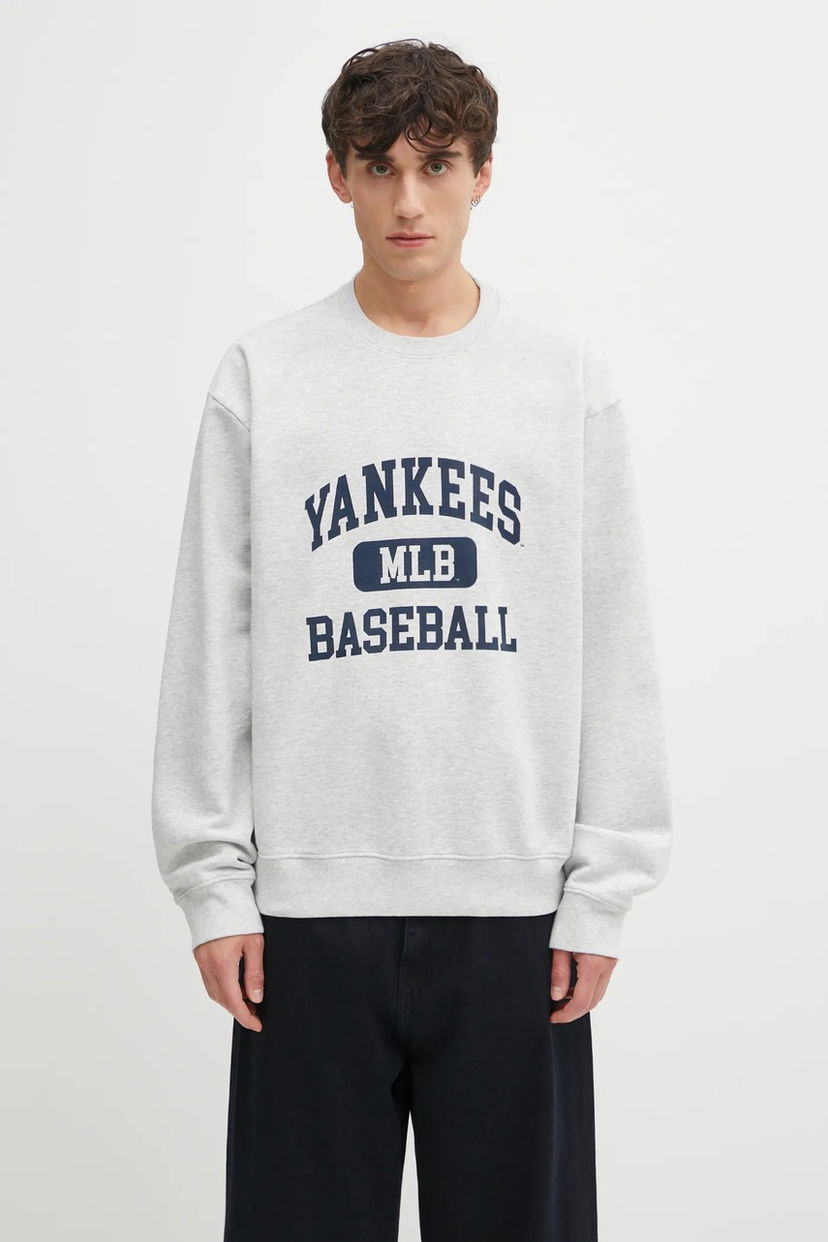 Sweatshirt Sporty & Rich Yankees MLB Baseball Ivy Crewneck Sweatshirt Grå | ST071623660GY03