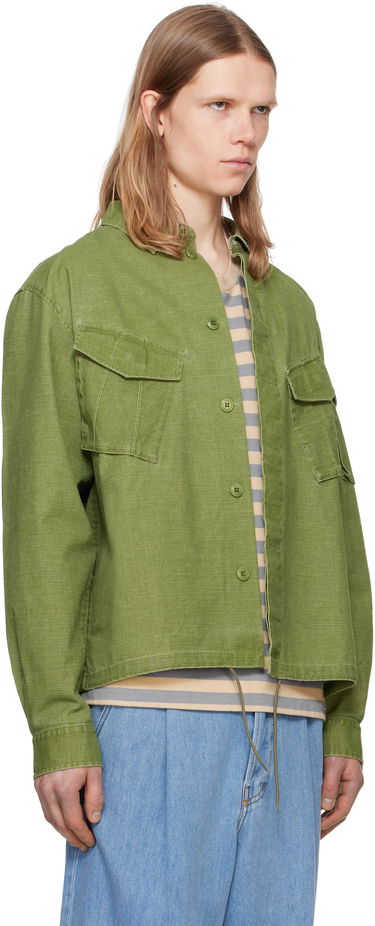 Skjorta KENZO Kenzo Paris Pocket Overshirt Grön | FF55CH5339GD, 1