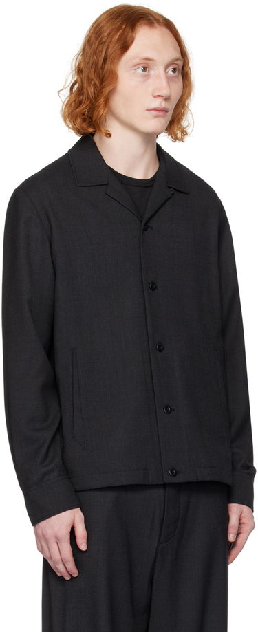 Jacka rag & bone Finlay Button-Up Shirt Jacket Svart | MBW23H2402LWML, 1