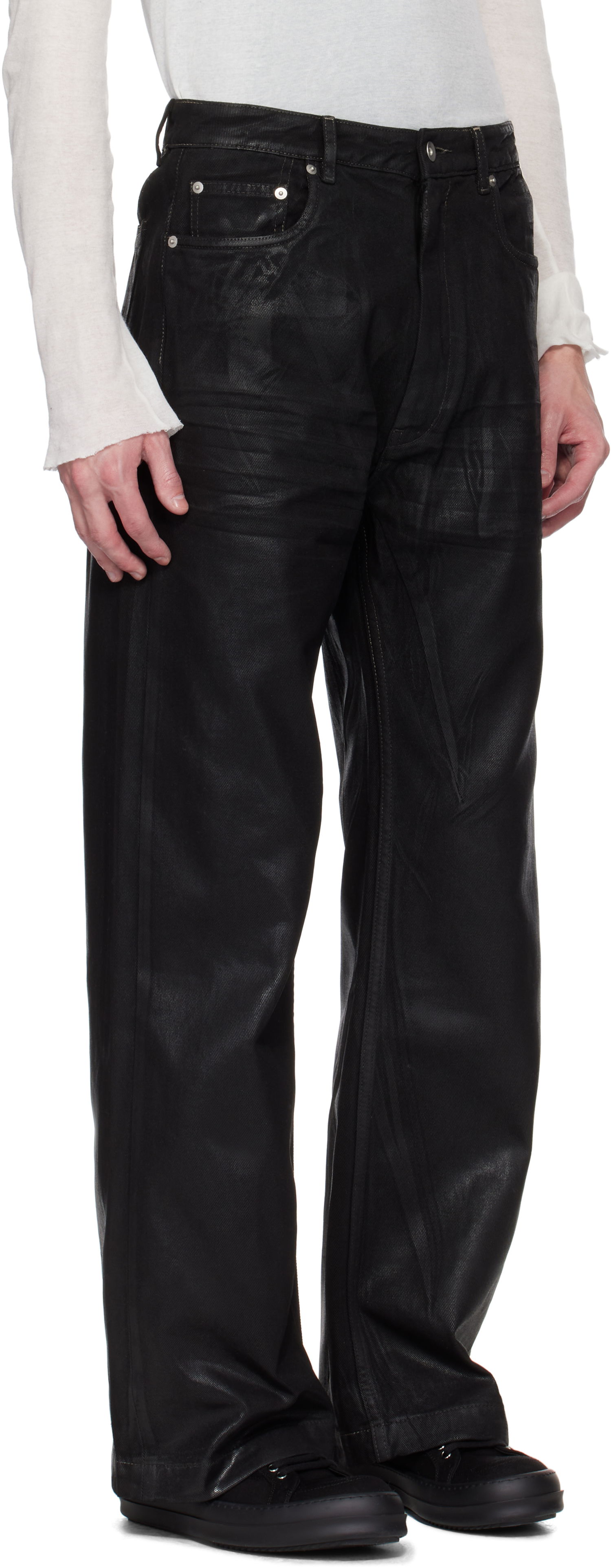 Jeans Rick Owens Rick Owens DRKSHDW Hollywood Geth Jeans Svart | DU01E3351 DCF, 1