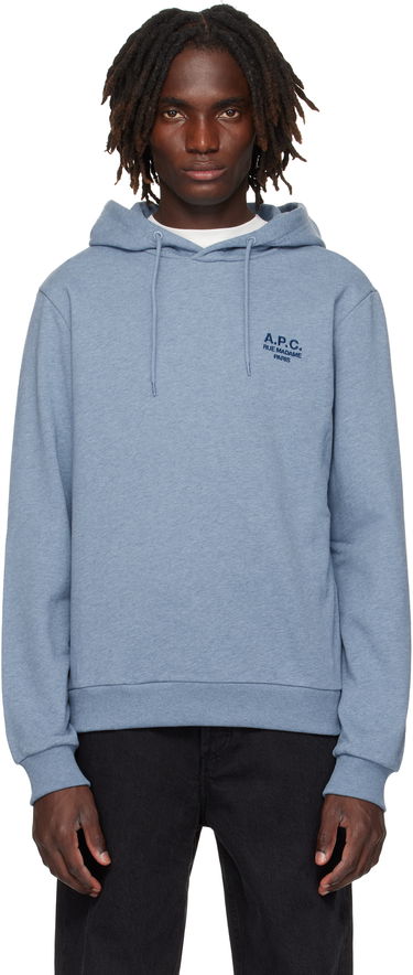 Sweatshirt A.P.C. A.P.C. Standard Rue Madame Hoodie Blå | COHGR-M27914, 0