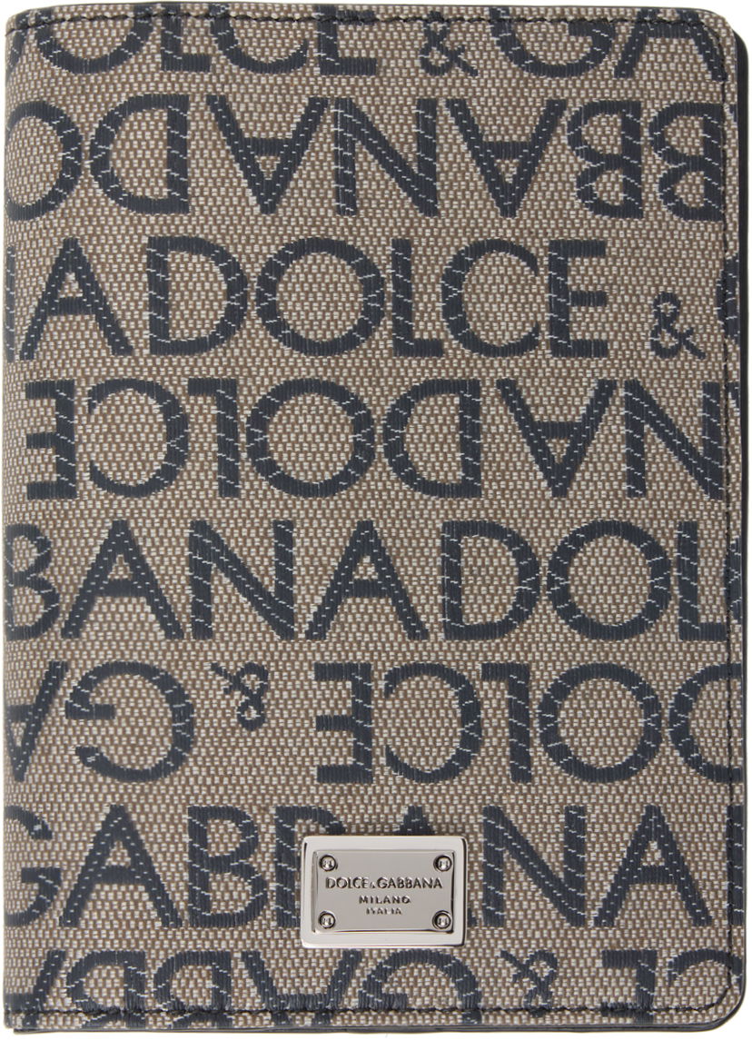 Plånbok Dolce & Gabbana Brown & Black Jacquard Passport Holder Brun | BP2215AJ705