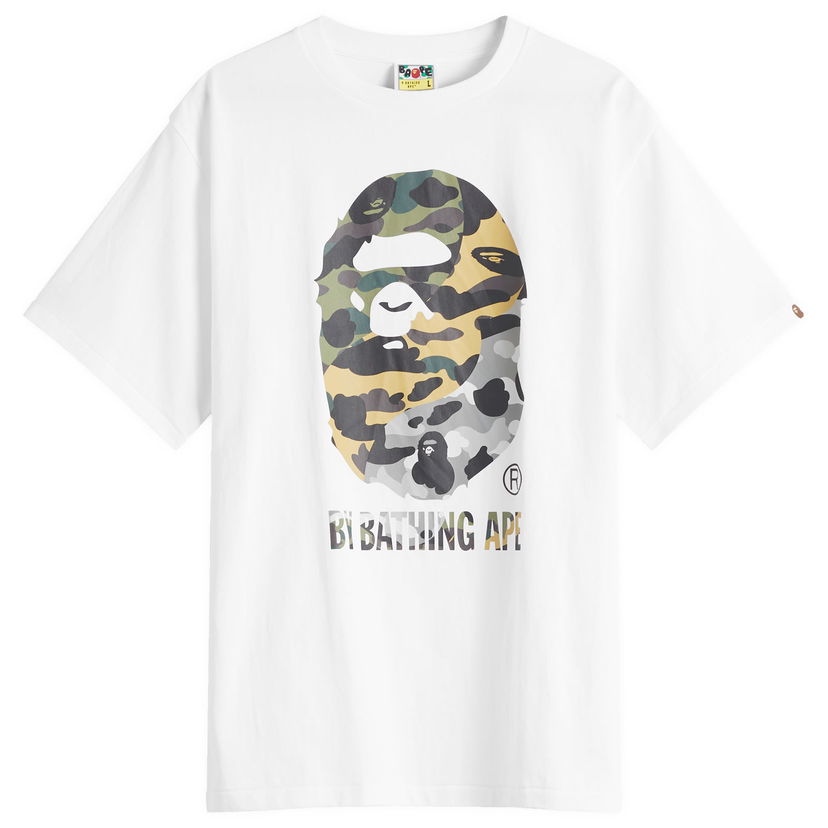 T-shirt BAPE 1St Camo Crazy T-Shirt Size Large Vit | 001TEL301017M-WHT