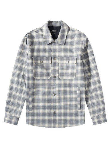 Skjorta A.P.C. Alex Check Shirt Grå | COGAX-H02625-AAD