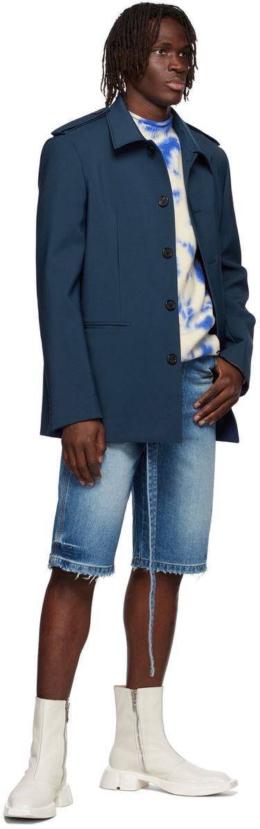 Jacka We11done We11done Regular Collar Jacket Mörkblå | WD-JK1-22-084-M-NV, 3