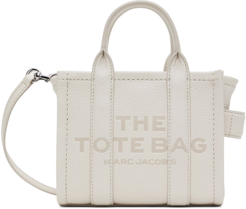 Tygpåse Marc Jacobs Marc Jacobs Mini Tote Bag Vit | H053L01RE22