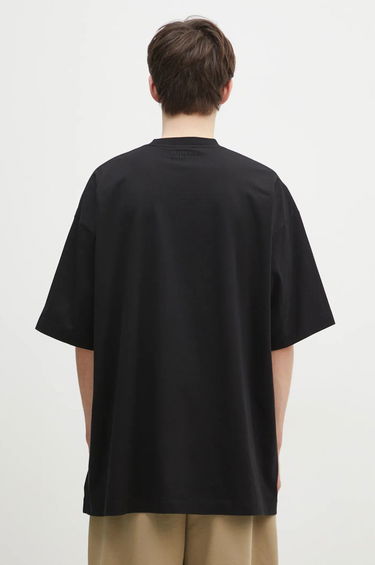 T-shirt VETEMENTS Oval Logo Oversized T-Shirt Svart | UA66TR605BW, 2