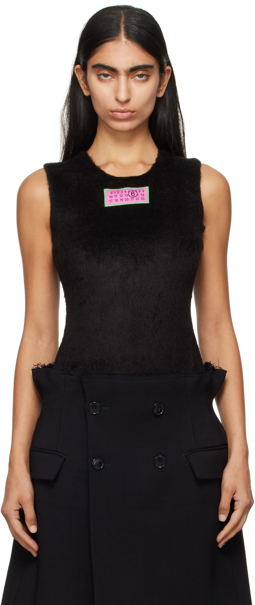 Kropp Maison Margiela Lycra Jersey Bodysuit Svart | S62NA0073 MTJ012