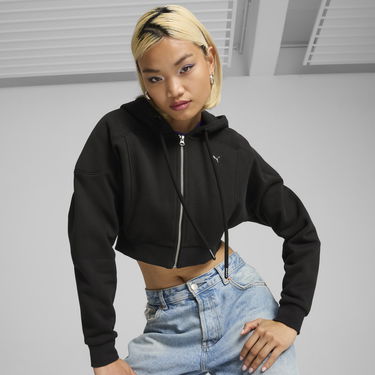 Sweatshirt Puma The Fast Race Cropped Hoodie Svart | 626650_01, 0