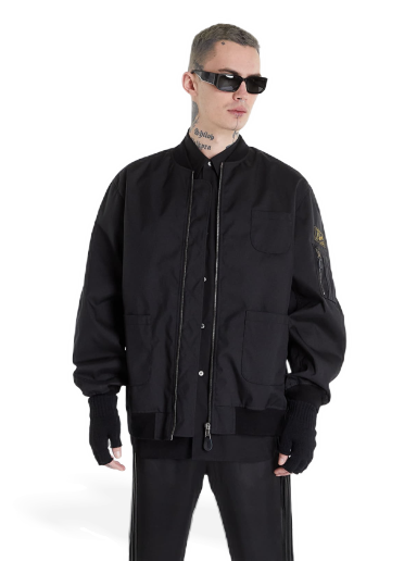 Bomberjacka RAF SIMONS School Uniform Bomber Echodomer Svart | 221-623B-30000-0099