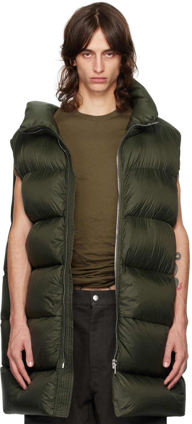 Väst Rick Owens Flight Down Vest Grön | RU02D6783 NPD3, 0