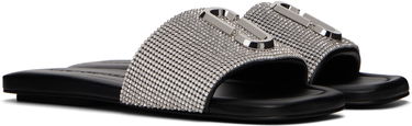 Tillbehör Marc Jacobs Marc Jacobs 'The Rhinestone J Marc' Slides Svart | 2R3FFS006F05, 3