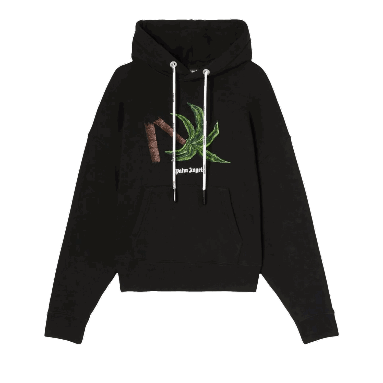 Sweatshirt Palm Angels Broken Palm Hoodie Svart | PMBB058S22FLE0171055, 0