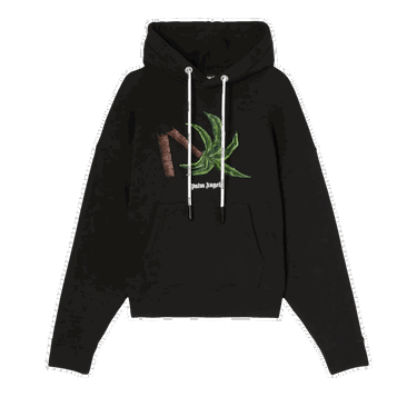 Sweatshirt Palm Angels Broken Palm Hoodie Svart | PMBB058S22FLE0171055, 0